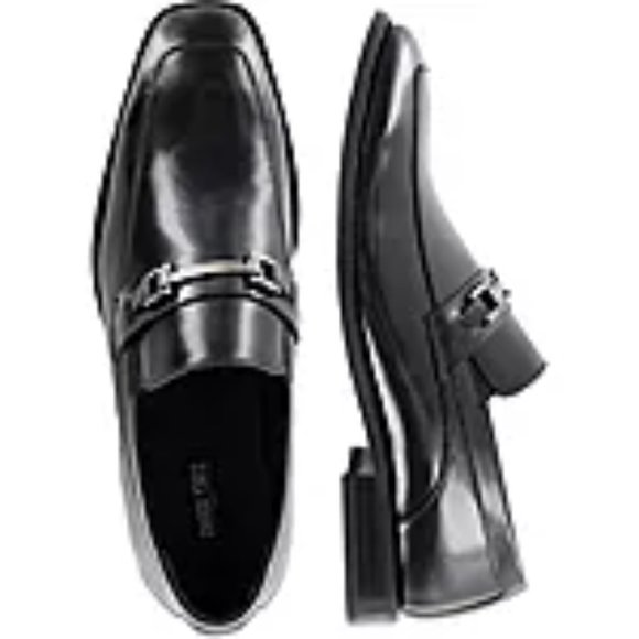 Stacy Adams Men Leather Moc-Toe Bit Slip-On Loafers Sz. 9 Nice Pre-Owned Cond. main image 4
